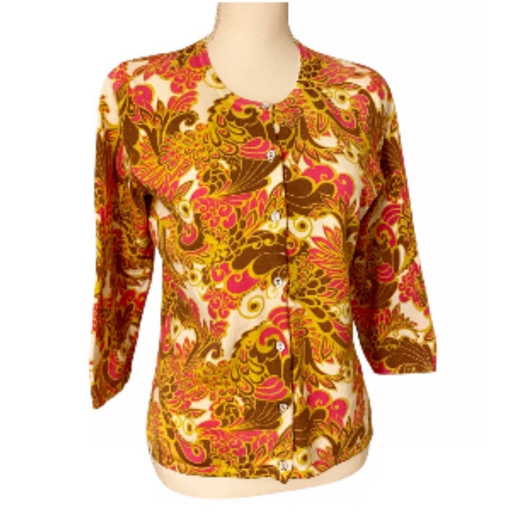 Colorful Paisley Women's Cardigan